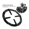 HAOHIZE Round Stove Rack, Pot Rack Black Coffee Pot Shelf,
