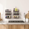 Deco Brothers 3 Tier Wall Mounted Spice Rack, 2 Pack,