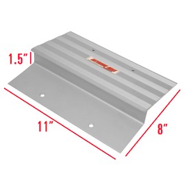 Extreme Max 5001.6804 Aluminum Ramp Kit for 2x12 Boards – Premium DIY Truck & Trailer Loading Kit with 12" Ramp Ends, Rubber Caps & Mounting Hardware