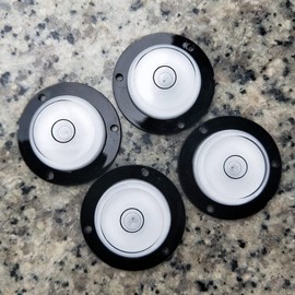LAIESYA 4Pcs Spirit Bubble Levels Little Circular Level Measuring Tools Multi-Directional Leveling for Camera, Refrigerator, Picture Hanging (Style A)