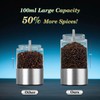 Electric Rechargeable Salt and Pepper Grinder Set - USB-C Charging
