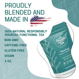 Probiotic Support Herbal Tea – Gut Balance & Digestive Comfort Blend | Dandelion, Chicory, Burdock, Elecampane & Peppermint | Caffeine-Free | + 35 Empty Tea Bags