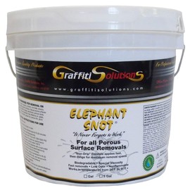 Graffiti Solutions Elephant Snot Graffiti Remover (1 Gallon) | Superior Biodegradable Formula for Rapid Graffiti Removal on Porous Surfaces | Trusted by Professionals