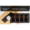 Decor Grates (4-Pack) AGH410-RB Gothic Floor Register, 4x10 Inches, Rubbed