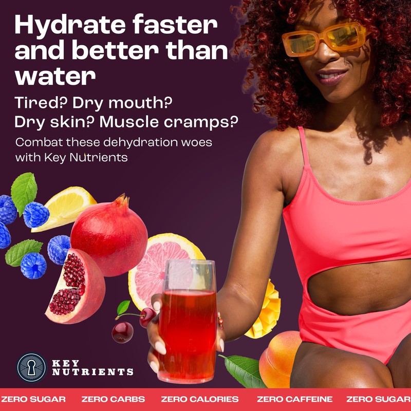 KEY NUTRIENTS Multivitamin Electrolytes Powder No Sugar - 5 Delicious
