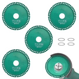 Indestructible Disc for Grinder, HONSNKS 4 Pack 4 Inch Upgraded Cutting Disc, Diamond Cutting Wheels Suitable for Smooth Cutting, Chamfering, Grinding Materials
