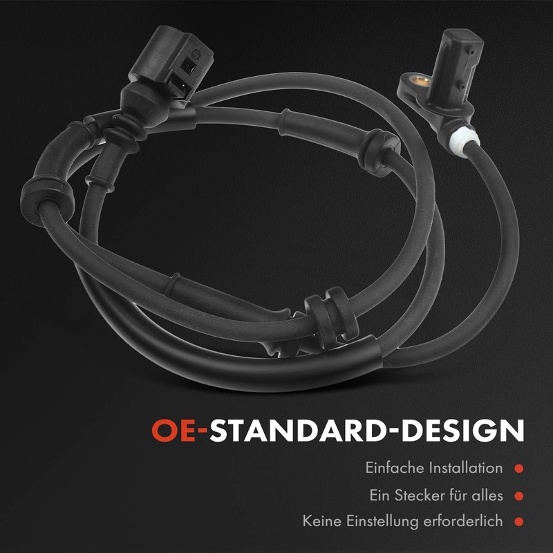 1 x ABS sensor with cable rear axle for Galaxy