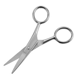 Vaguelly 2pcs 10cm Multifunctional Body Hair Clipper and Beard Scissors Set for Men Precision Nose Hair Trimming Eyebrow Shaping and Beard Care Accessories Random Color