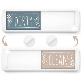 Stylish Dishwasher Magnet Clean Dirty Sign - 2" by 7" - Ideal Clean Dirty Magnet for Dishwasher and Kitchen Organization - Lovely Kitchen Gadgets/Accessories