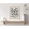 Kate and Laurel Modern Botanical Matisse Inspired Silhouette Framed Wall