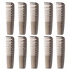 10pcs Double Tooth Comb Detangling Prevent Static Lightweight Wide Fine
