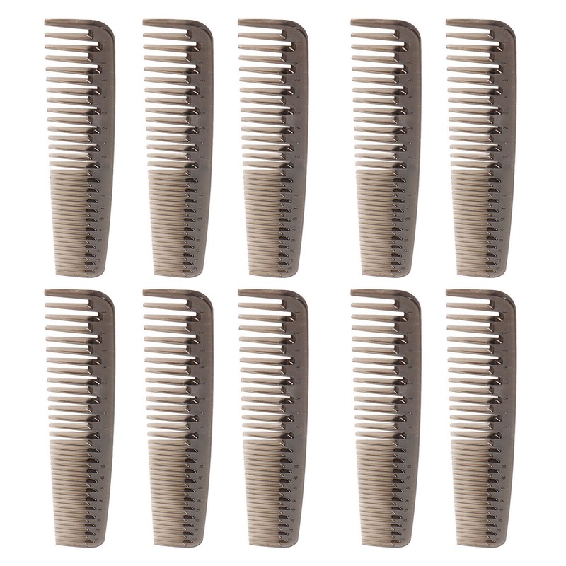 10pcs Double Tooth Comb Detangling Prevent Static Lightweight Wide Fine