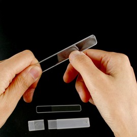 JERRY Nail Buffer Glass Transparent Mini Nail File