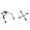Jonny 8 Ball Chrome Cross & Bridge Rest Heads for