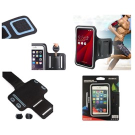 DFV mobile - Professional Cover Neoprene Waterproof Armband Wraparound Sport with Buckle for Inoi kPhone (2019) - Black