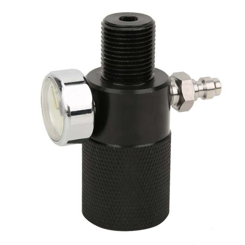 Air Filling Station Adapter with Pressure Gauge 40mpa 8mm/0.3in Male