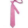HISDERN Men's Pink Plaid Ties for Wedding Party Woven Necktie