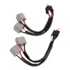 Cunyuer 2 PCS 9003 H4 Headlights Wiring Harness Adapters, 2