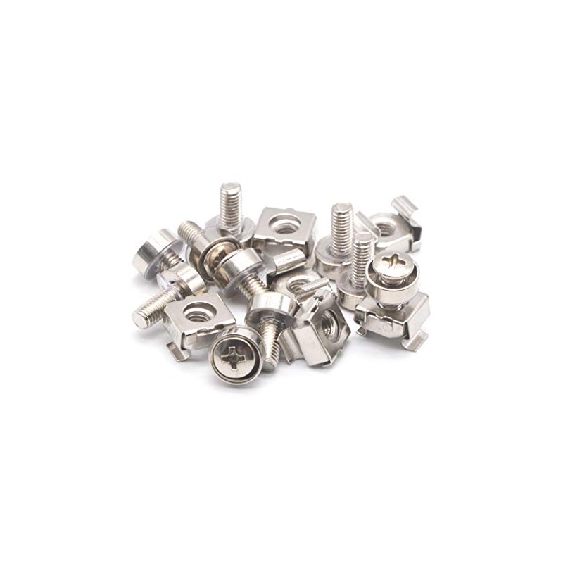 Cage Nuts And Screws M5x16 Carbon Steel Nickel Plated Cage