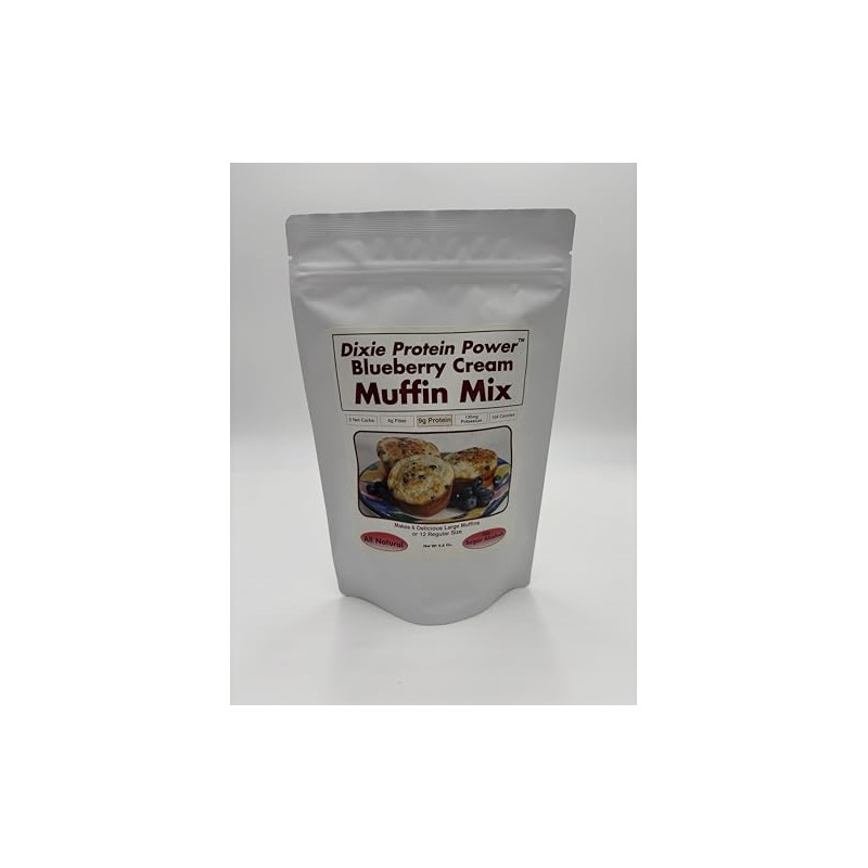 Dixie High Protein Power Blueberry Cream Muffin Mix