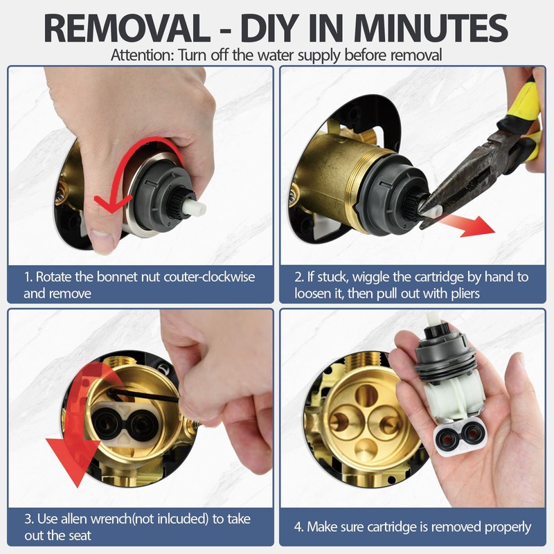 RP46463 Cartridge Replacement for Delta 17 Sereis Tub and Shower