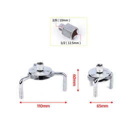 Universal Oil Filter Wrench Adjustable Two-Way Oil Filter Removal Tool for Motorcycles/Car/Trucks Repairing