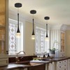 ykolupty Modern Pendant Lights for Kitchen lsland LED Dimmable Raindrop