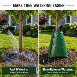 20-Gallon Tree Watering Bag for Slow-Release Irrigation – Reusable PVC Drip Watering System for Lawn & Garden Care