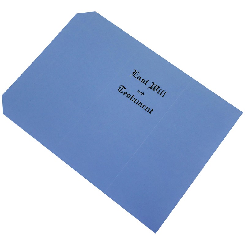Exhibitindexes® Blue Will Cover - Heavy Card Stock Scored for