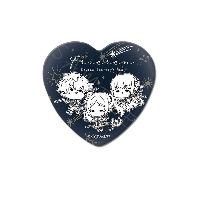 TV Anime "Funeral Freelen" [New Party] Heart Shaped Can Badge