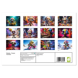 Robots - Future Humans (Monthly Wall Calendar 2026 11.7" x 16.5" (open)), CALVENDO 14 Month Calendar