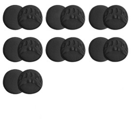8 Pairs Forefoot Pads Metatarsal Pads Fabric Feet Orthopedic Insoles for Shoes and Feet Protection Orthopedic Footbed (Black)