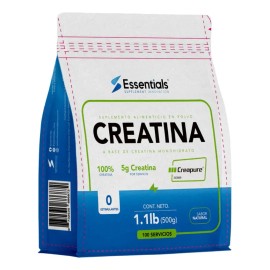 Essentials Creatina Sello Creapure 500 Gr 100 Porciones