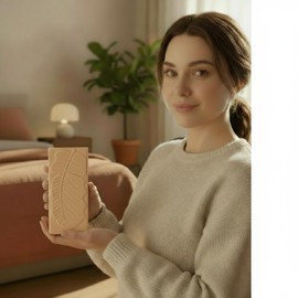 3x Keramik Luftbefeuchter - Heizkörper Verdampfer zur Befeuchtung der Raumluft - Wasserverdunster mit Haken - Verdampfer Heizung Heizkörper (braun)