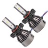 2PCS 60W White Light Car LED Integrated Headlights SuperSpotlight Built