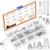 Rustark 148Pcs 15 Sizes Stainless Steel Conical Spring Compression Springs