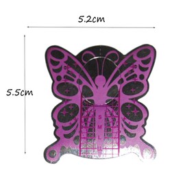 BeautyLeader 100PCS Nail Extension Form Sticker Bufferfly Design Nail Sticker