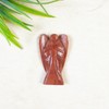 Crocon Red Sand Jasper Gemstone Carved Angel Healing Statues Guardian