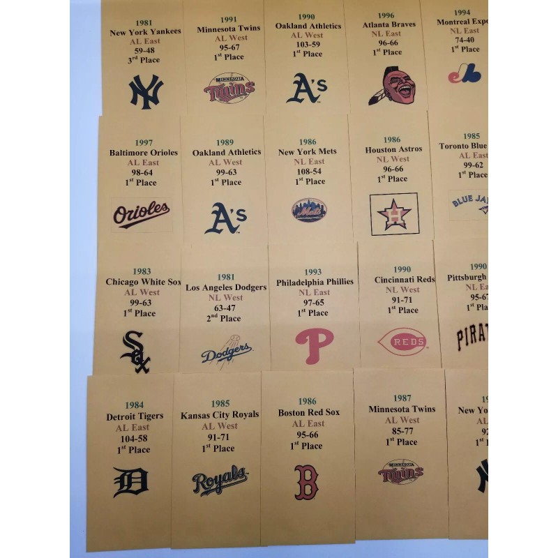 Strat-O-Matic Strat-O-Matic Baseball 80's & 90'S Complete A & B