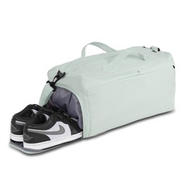 Sports Travel Gym Bag for Women, Workout Duffel Bag Overnight Shoulder Bag with Shoes Compartment and Wet Pocket Ladies Weekend Bag Carry on Luggage Bag for Airplane Beach Mint Green