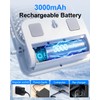 Ultra Thin Magnetic Fan with LED Display, 3000mAh Rechargeable -