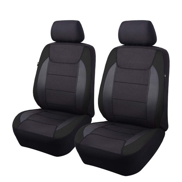 Flying Banner Gabardine Mesh Front Car Seat Covers Airbag Compatible