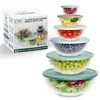 COOK WITH COLOR 12 Pc Glass Mixing Bowl Set with