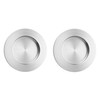 ck-tuerbeschlaege Stick-on Handle Shell Stainless Steel Look Round 70 x