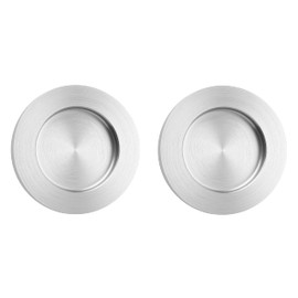 ck-tuerbeschlaege Stick-on Handle Shell Stainless Steel Look Round 70 x 8 mm 1 Pair