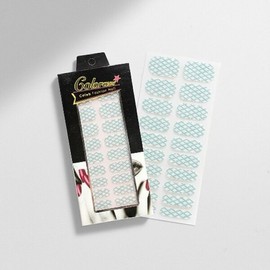 Blue Diamond Nail Sticker DIY Gel Nail Patch Stick-on Manicure Tips / 블루 다이아몬드 네일스티커 셀프 젤네일 패치 붙이는 매니큐어 팁
