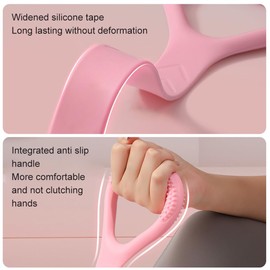 2025 Fitnessbänder mit Griffen,Widerstandsbänder Krafttraining,Fitnessband Gummi,Resistance Bands für Rücken und Schultern,Gymnastikband Elastisch für Muskelaufbau Pilates Yoga Krafttraining,2 Stück