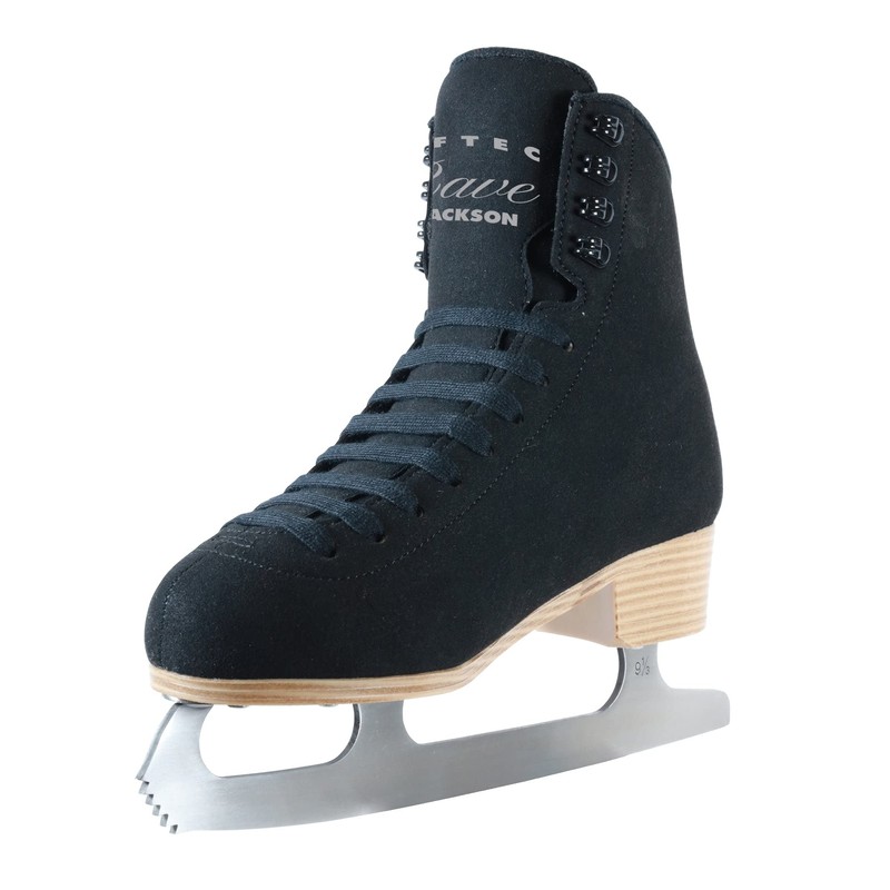 Jackson Ultima Softec Rave Black Womens Ice Figure Skates -