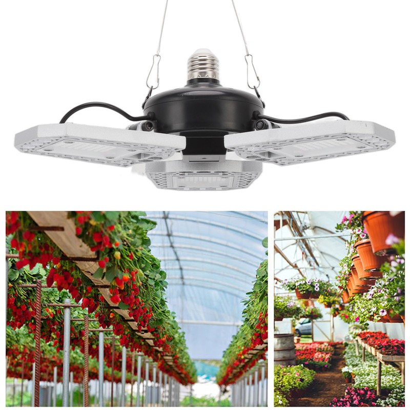 Plant Grow Light 3 Heads Foldable E27 240 LEDs Red