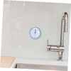 Ciieeo 1Pc Hanging Wall Clock with Suction Cup Mute Clock